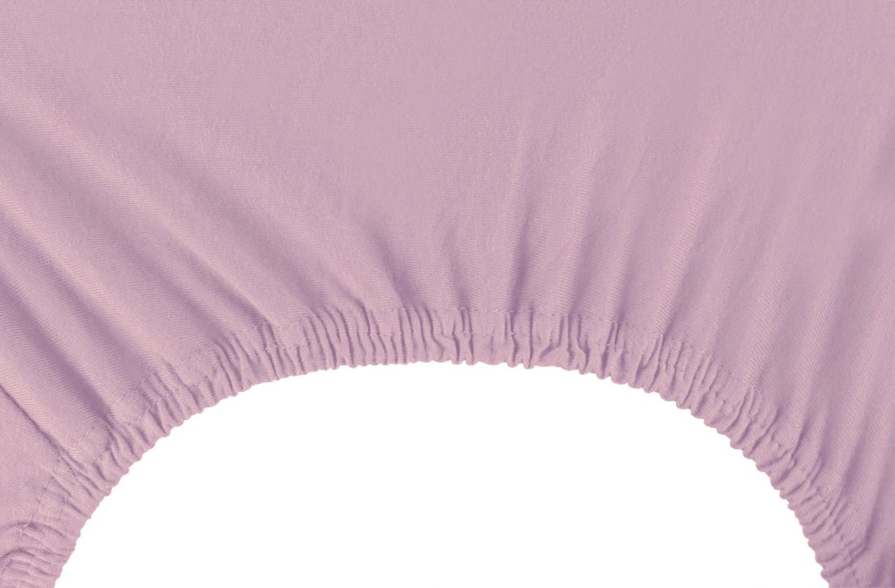 Jersey paklodė su guma Decoking AMBER Lilac, 90x200 cm - 3