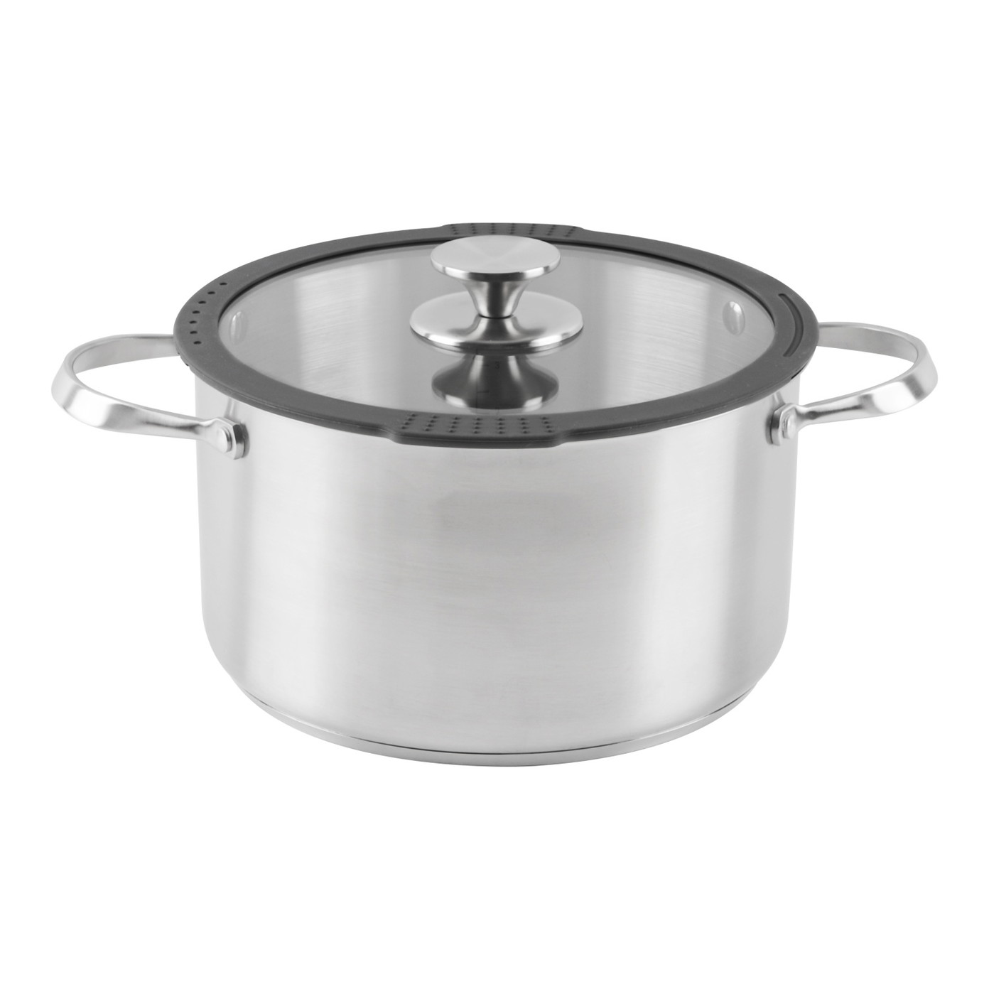 Nerūdijančio plieno puodas su dangčiu UNIWELL, 24 cm-0