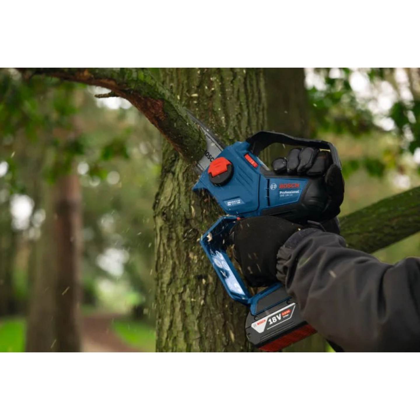 Akumuliatorinis grandininis genėjimo pjūklas BOSCH GKE 18V-15, 18 V, 15 cm, be akumuliatoriaus - 4