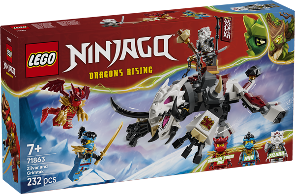 Konstruktorius LEGO Ninjago Zilvar And Grimtak The Dragon Beast - 1
