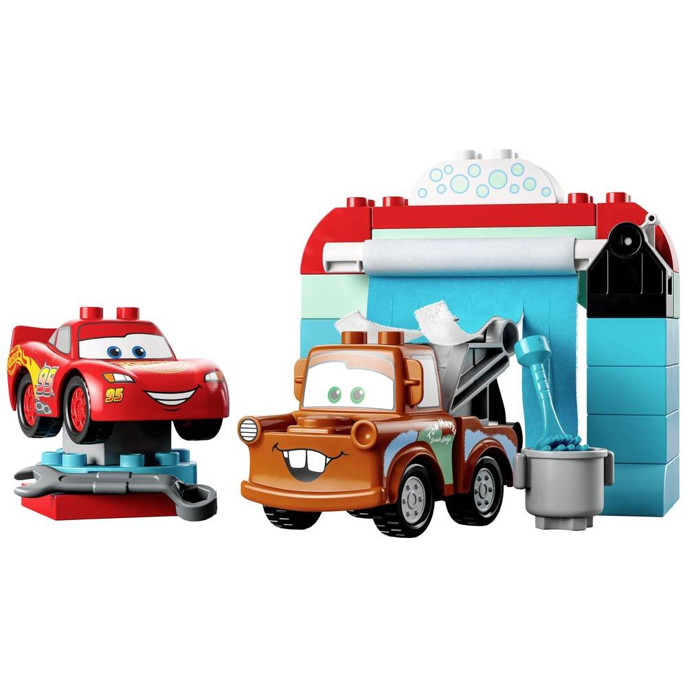 Konstruktorius LEGO DUPLO Disney TM Lightning McQueen & Mater's Car Wash Fun-1
