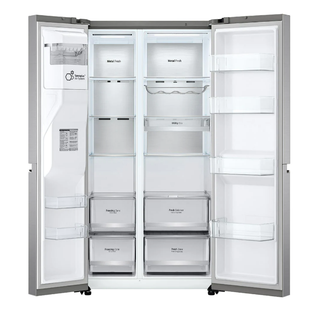 Dviejų durų šaldytuvas LG GSJV90PZAE - 4