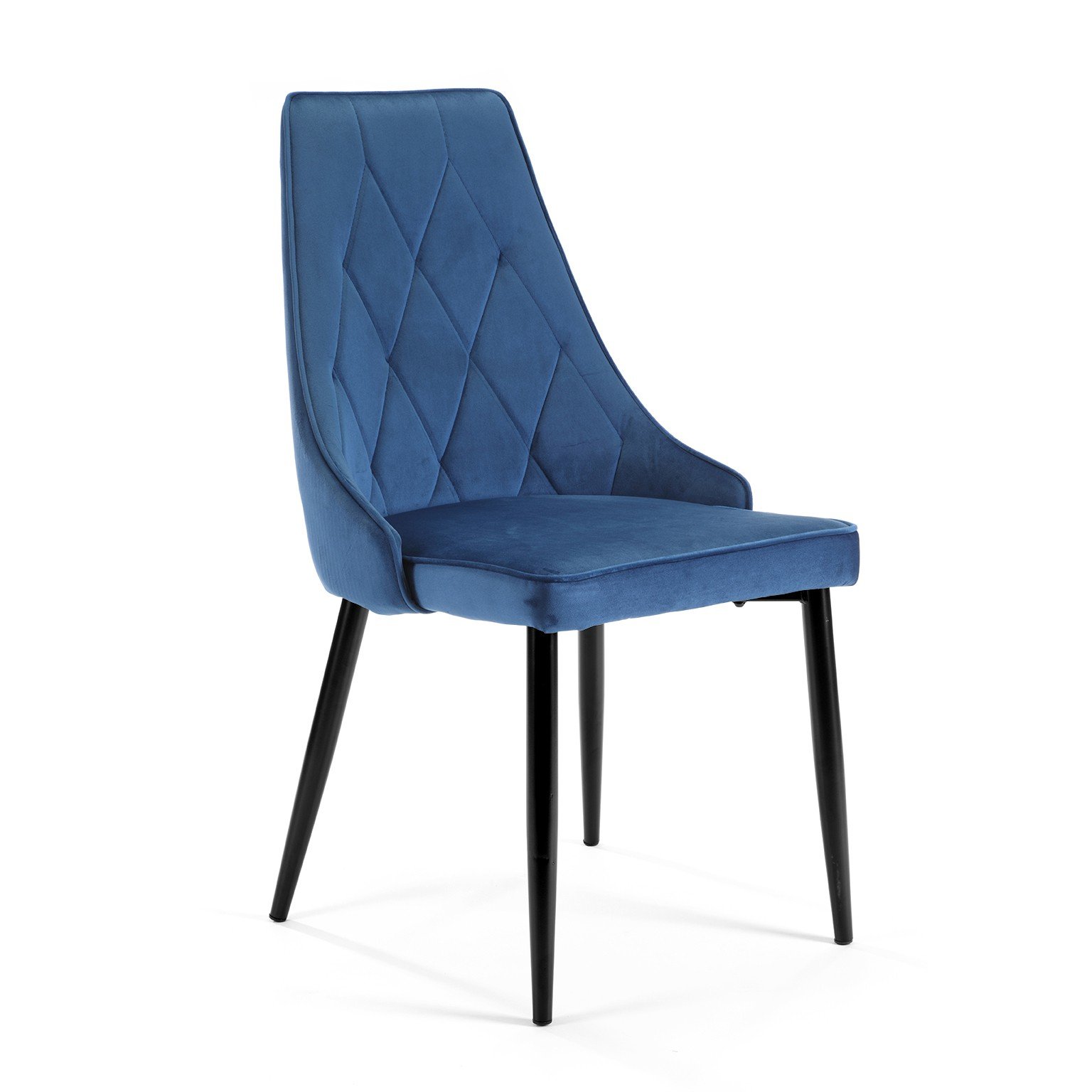 4-rių kėdžių komplektas SJ.054, tamsiai mėlynas