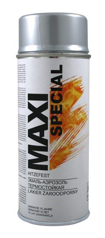 Purškiami dažai atsparūs aukštai temperatūrai MAXI COLOR 8000C, sidabro sp., 400 ml-0