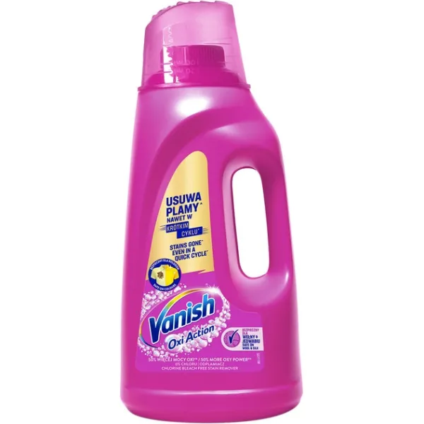 Dėmių valiklis VANISH OXIACTION GEL PINK, 2 l
