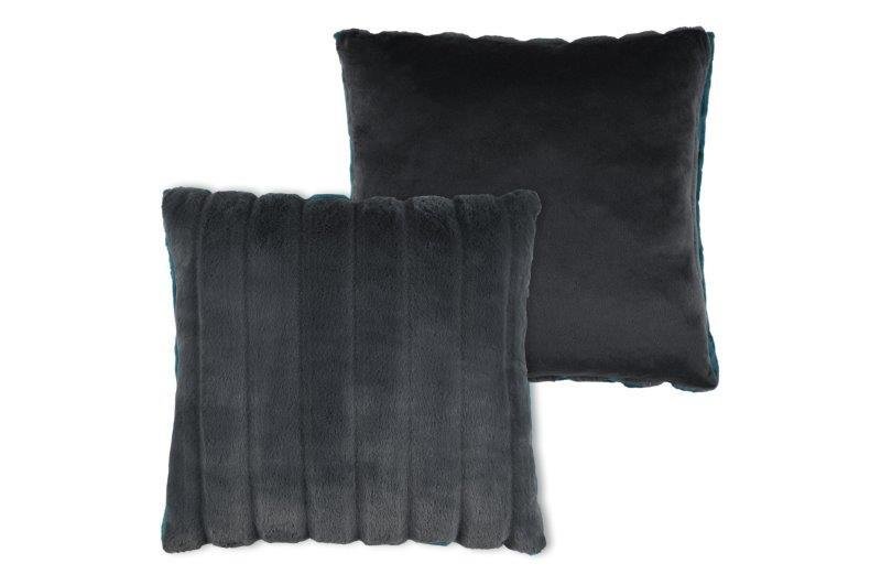 Dekoratyvinė pagalvėlė FLUFFY, juodos sp. 45 x 45 cm, 100 % poliesteris - 2