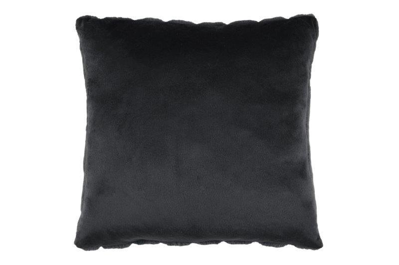 Dekoratyvinė pagalvėlė FLUFFY, juodos sp. 45 x 45 cm, 100 % poliesteris - 3
