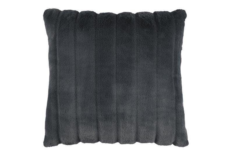 Dekoratyvinė pagalvėlė FLUFFY, juodos sp. 45 x 45 cm, 100 % poliesteris