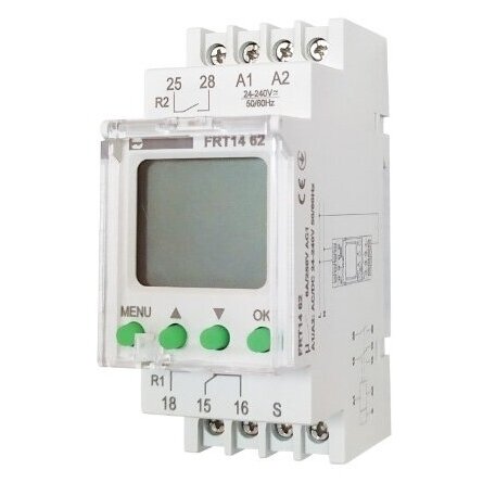 Skaitmeninė multifunkcinė laiko relė, LCD ekranas, 24 režimai, 24-240V, AC/DC, 50/60 Hz-0