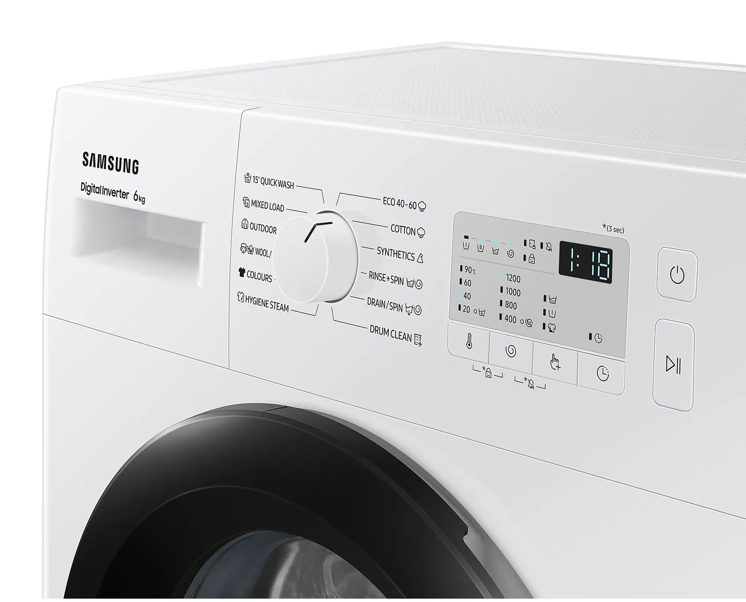 Skalbyklė Samsung WW60A3120BH/LE, 6 kg-2