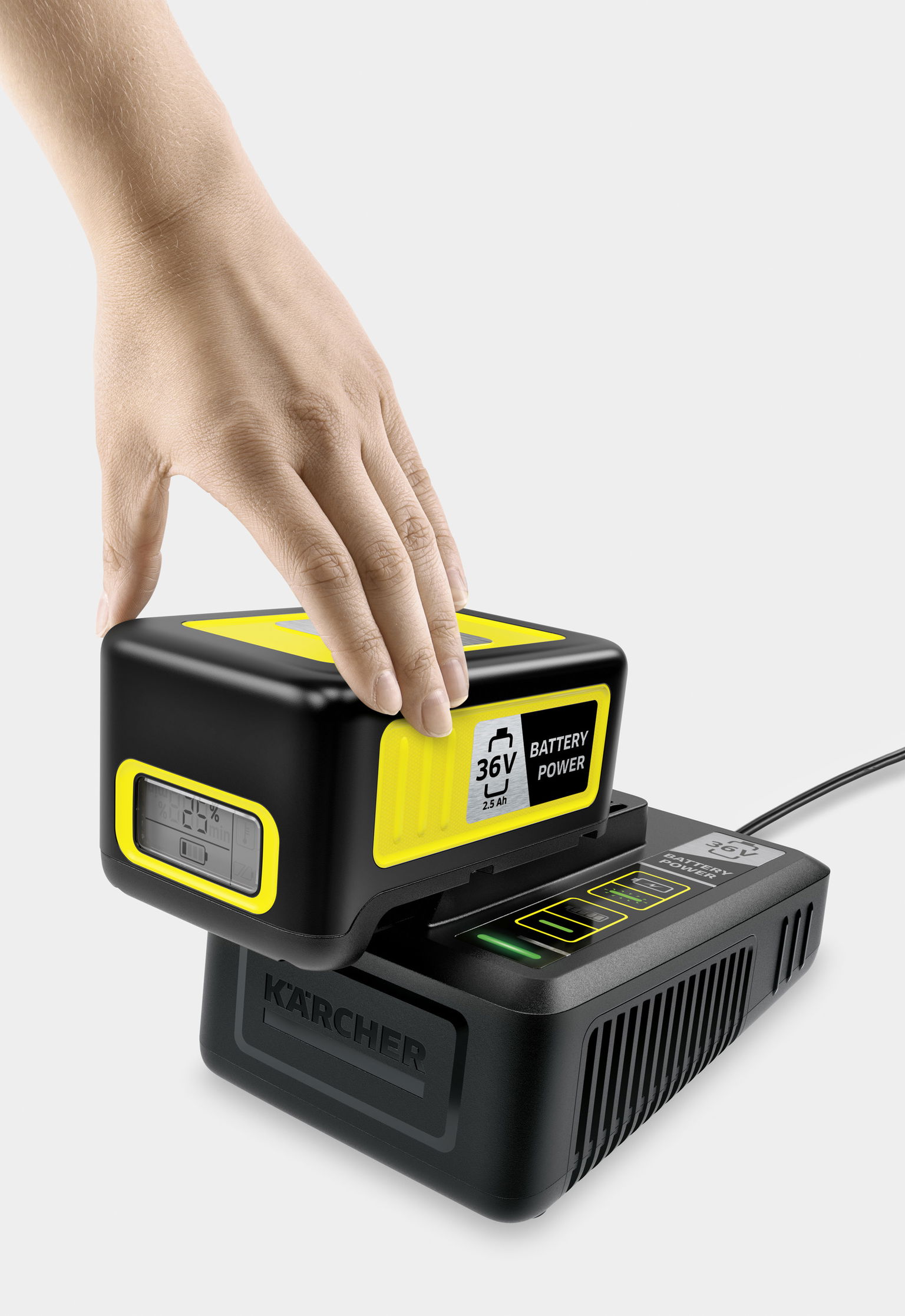 Akumuliatorius ir kroviklis Karcher Battery Power 36/25-2