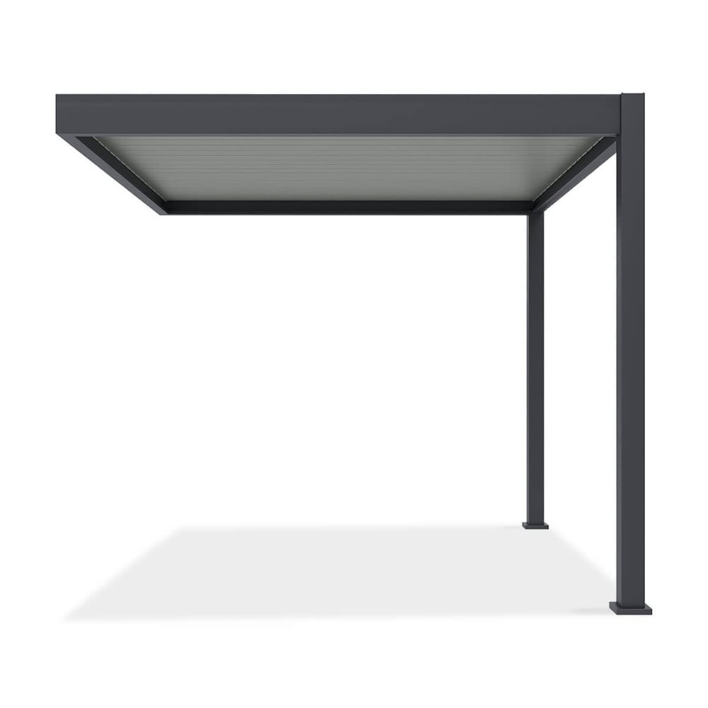 Pavėsinė Pergola ELEGANCE WALL 3x3, Anthracite/Light Grey, montuojama prie sienos - 4