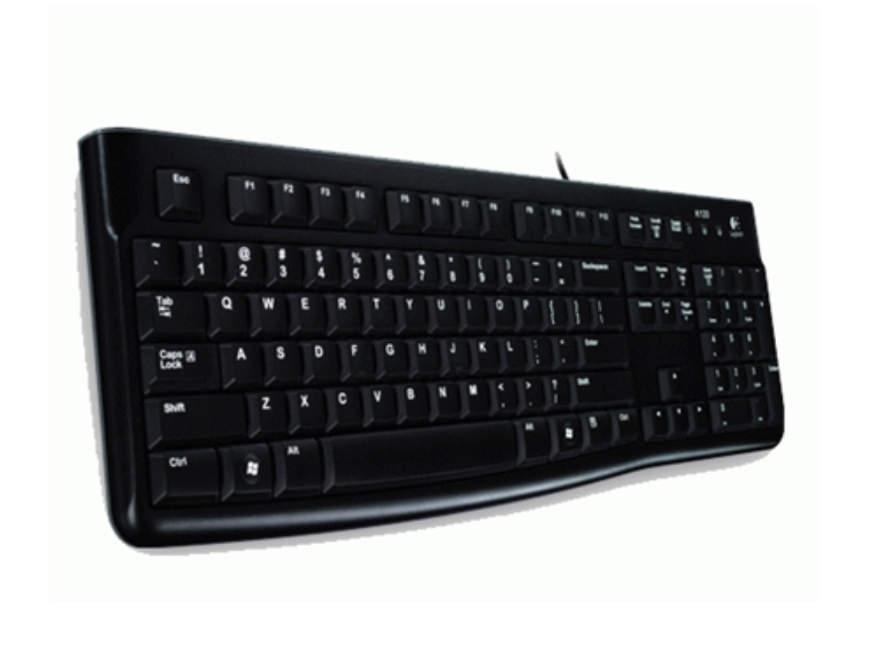 Klaviatūra Logitech K120, EN, juoda