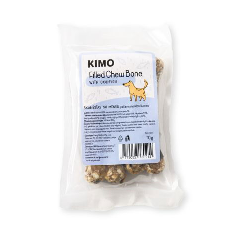 Skanėstas šunims KIMO, su menke, 110 g - 2