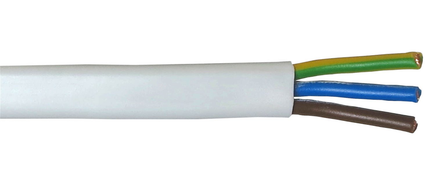 Instaliacinis kabelis BVV-P, 3 x 1,5 mm2, 5 m