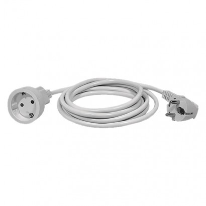 Ilgiklis EMOS, 1 lizdas, 5 m, 3x1.5 mm2, baltos sp.-0