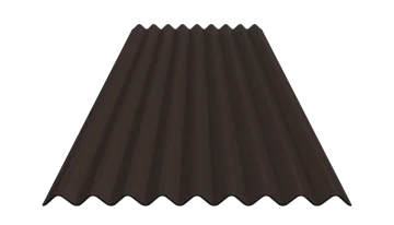 Banguotas bituminis lakštas GUTTAPRAL K9, juodos sp., 2000 x 855 mm-0
