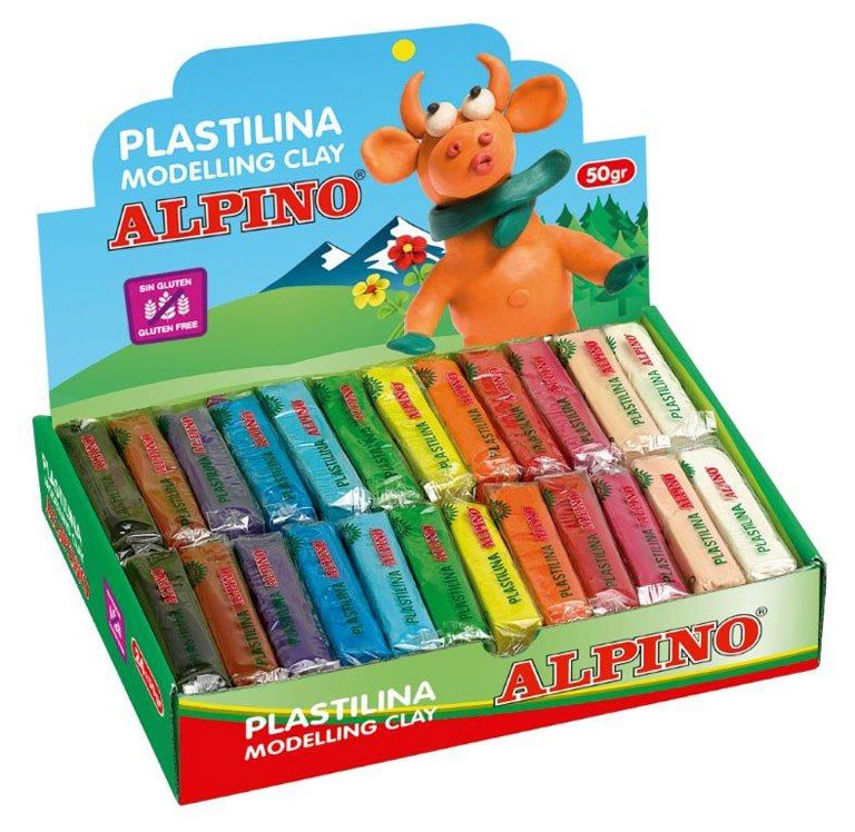 Plastilinas ALPINO, 2 x 12 spalvų x 50 g