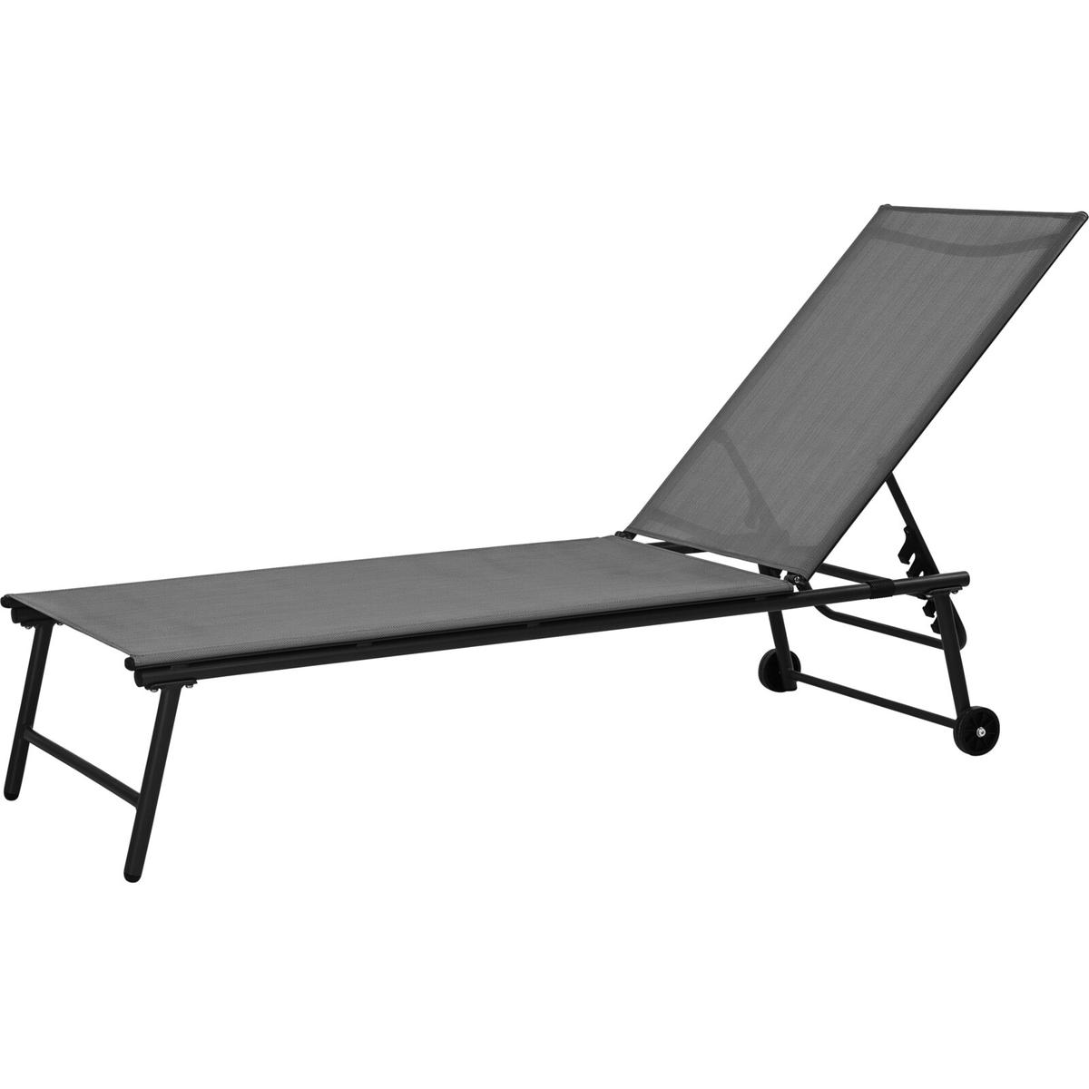 Sodo gultas, pilkos sp., 185 x 57 x 31 cm - 1