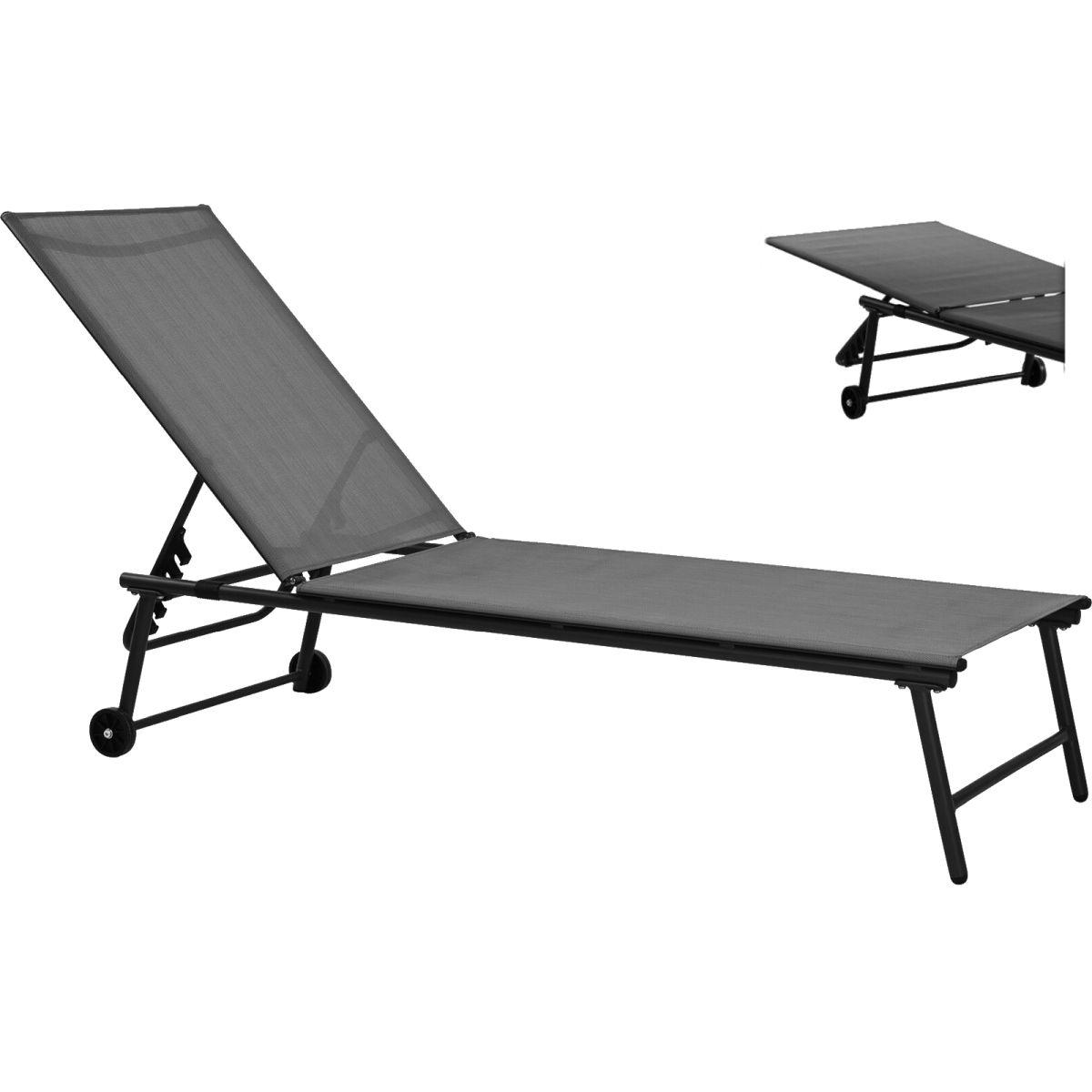 Sodo gultas, pilkos sp., 185 x 57 x 31 cm - 3