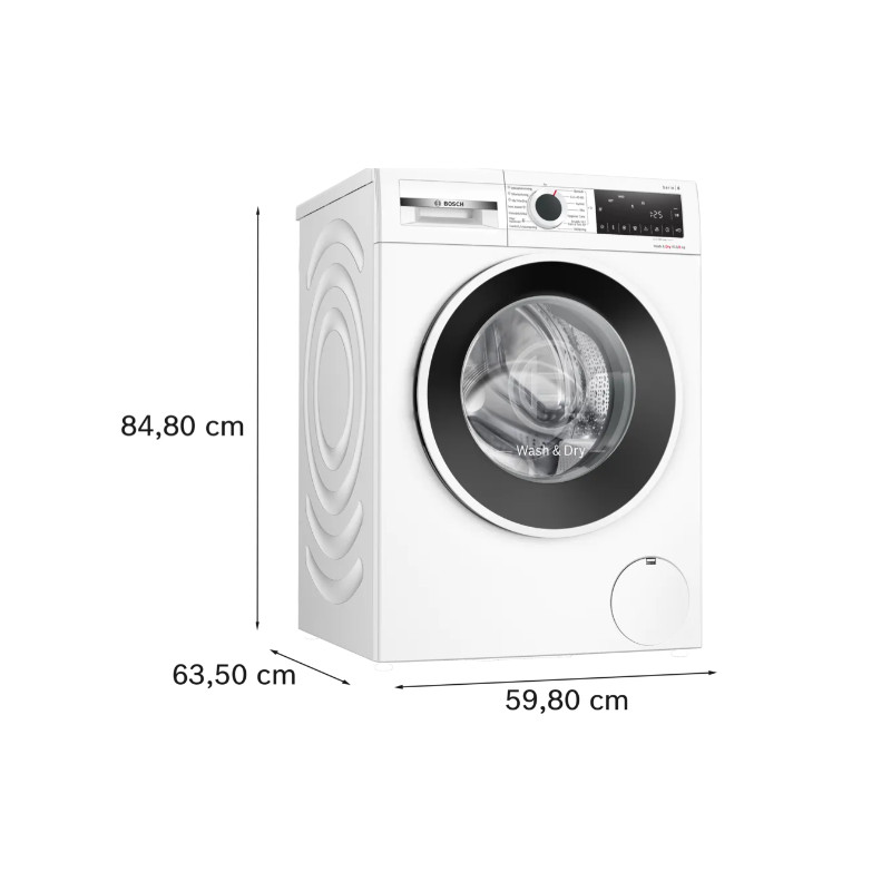 Skalbyklė - džiovyklė BOSCH WNG2540LSN, 10.5/ 6 kg - 4