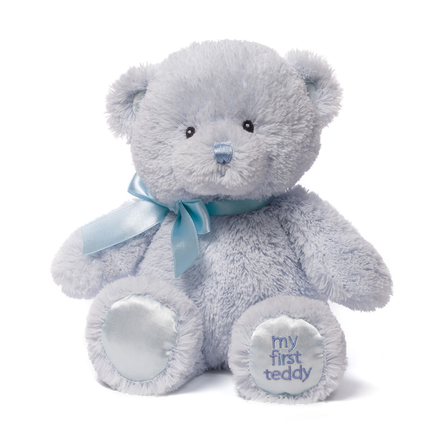 Mano pirmasis pliušinis meškutis GUND, mėlynas, 38 cm-0