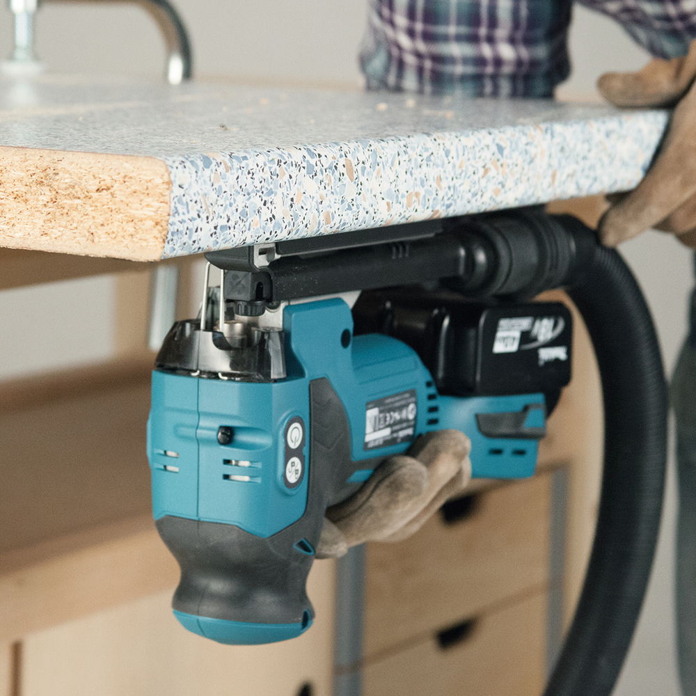 弥生 Akumuliatorinis siaurapjūklis Makita DJV181Z, be