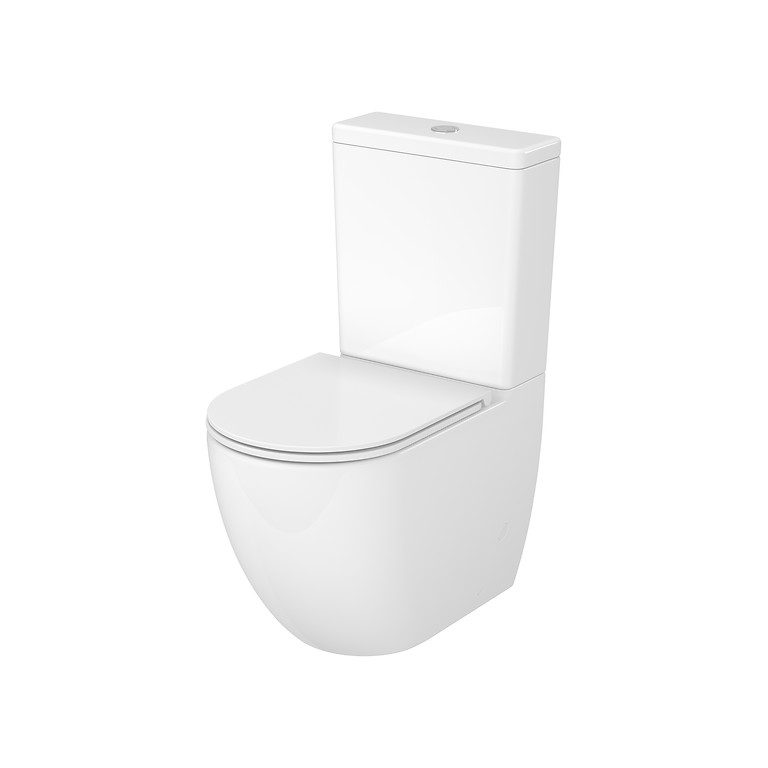 Unitazo komplektas CERSANIT DORADO PRO OVAL, su lėtai nusileidžiančiu dangčiu, 3/6 l-0