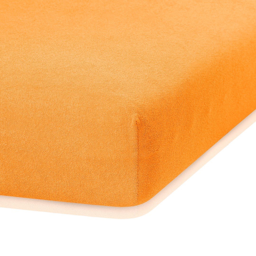 Frotinė paklodė su guma Ameliahome RUBY Orange, 140x200 cm - 7