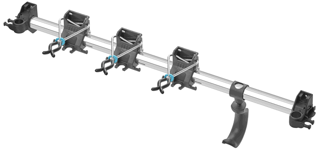 Aliuminio sodo įrankių laikiklis GARDENA TOOL RACK Plus, Max 60 kg, hortizontalus-0