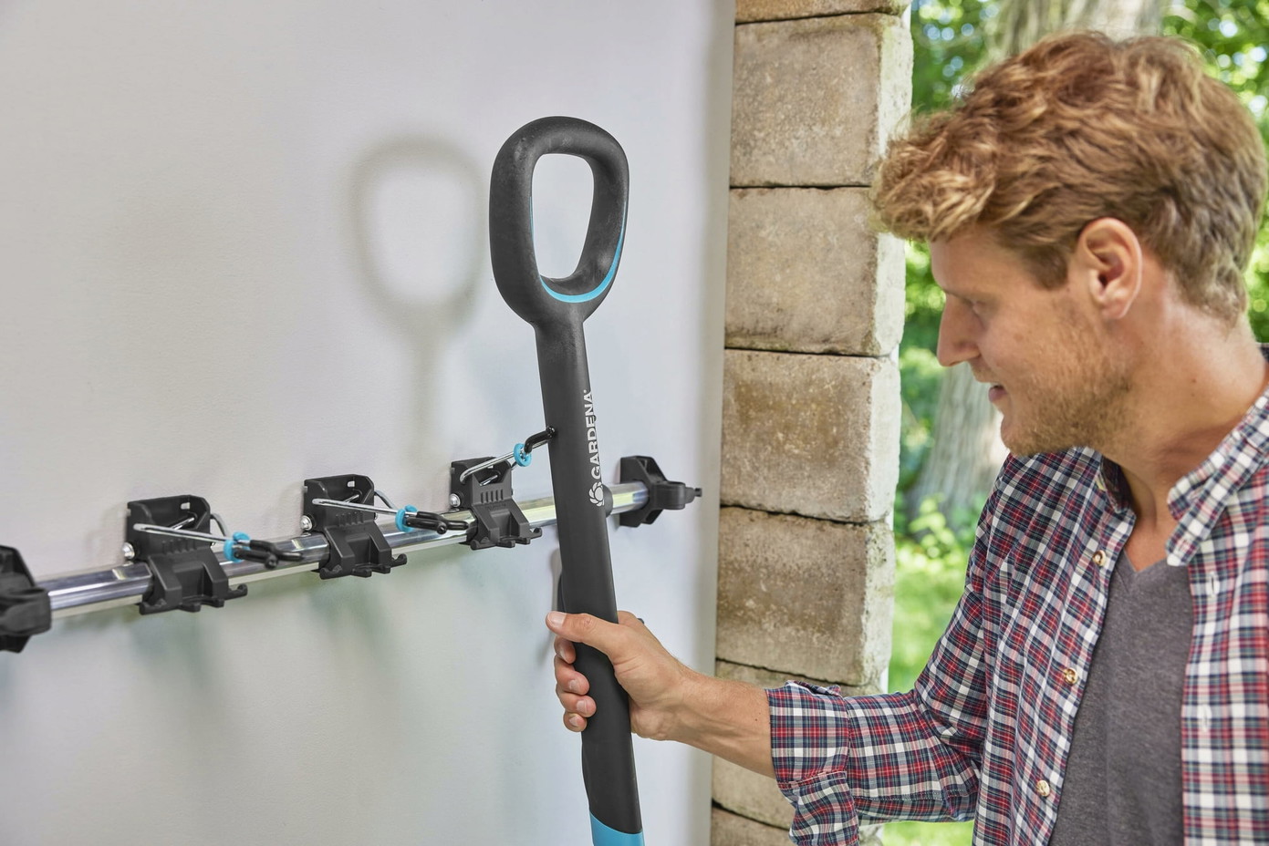 Aliuminio sodo įrankių laikiklis GARDENA TOOL RACK Plus, Max 60 kg, hortizontalus - 3