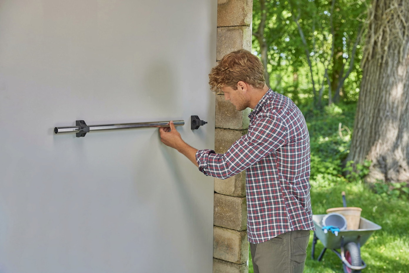 Aliuminio sodo įrankių laikiklis GARDENA TOOL RACK Plus, Max 60 kg, hortizontalus - 4