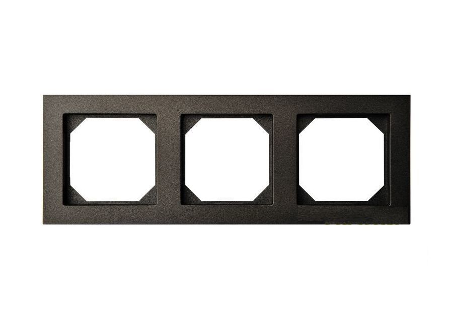 Trivietis rėmelis EPSILON SLIM LINE, antracito sp.-0