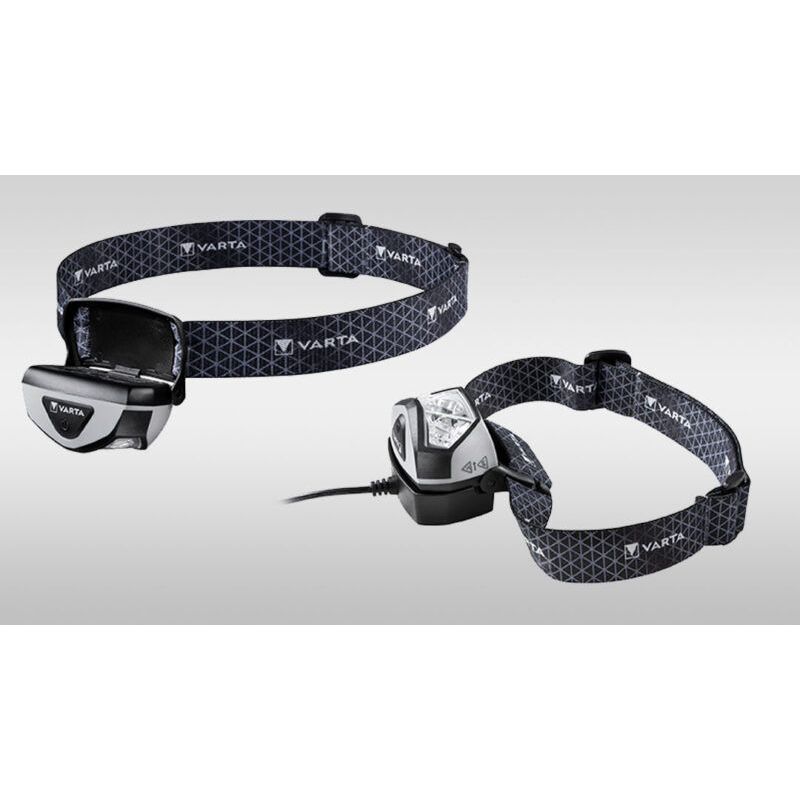 LED pakraunamas žibintas ant galvos VARTA Outdoor Sports Pro,IP67,3W,pakraunamas USB laidu,juodos sp - 4