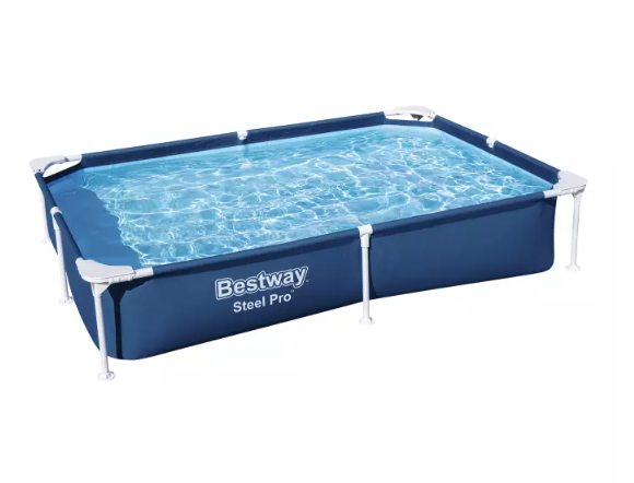 Karkasinis baseinas BESTWAY Steel Pro, mėlynos sp., 221 x 150 x 43 cm-0