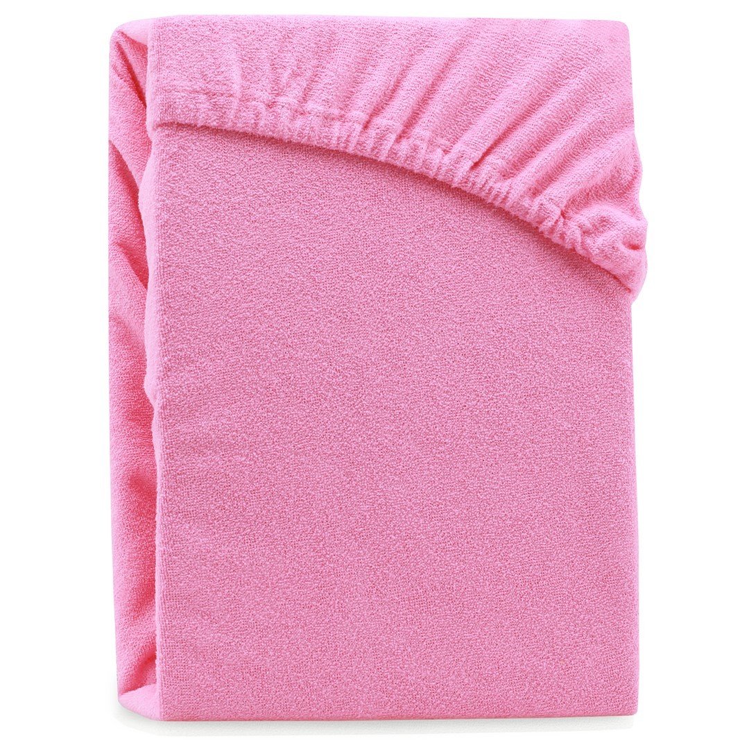 Frotinė paklodė su guma Ameliahome RUBY Pink, 180x200 cm - 6