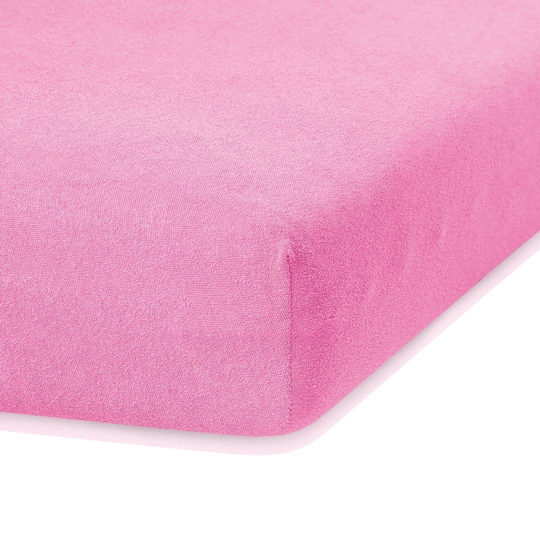Frotinė paklodė su guma Ameliahome RUBY Pink, 180x200 cm - 7