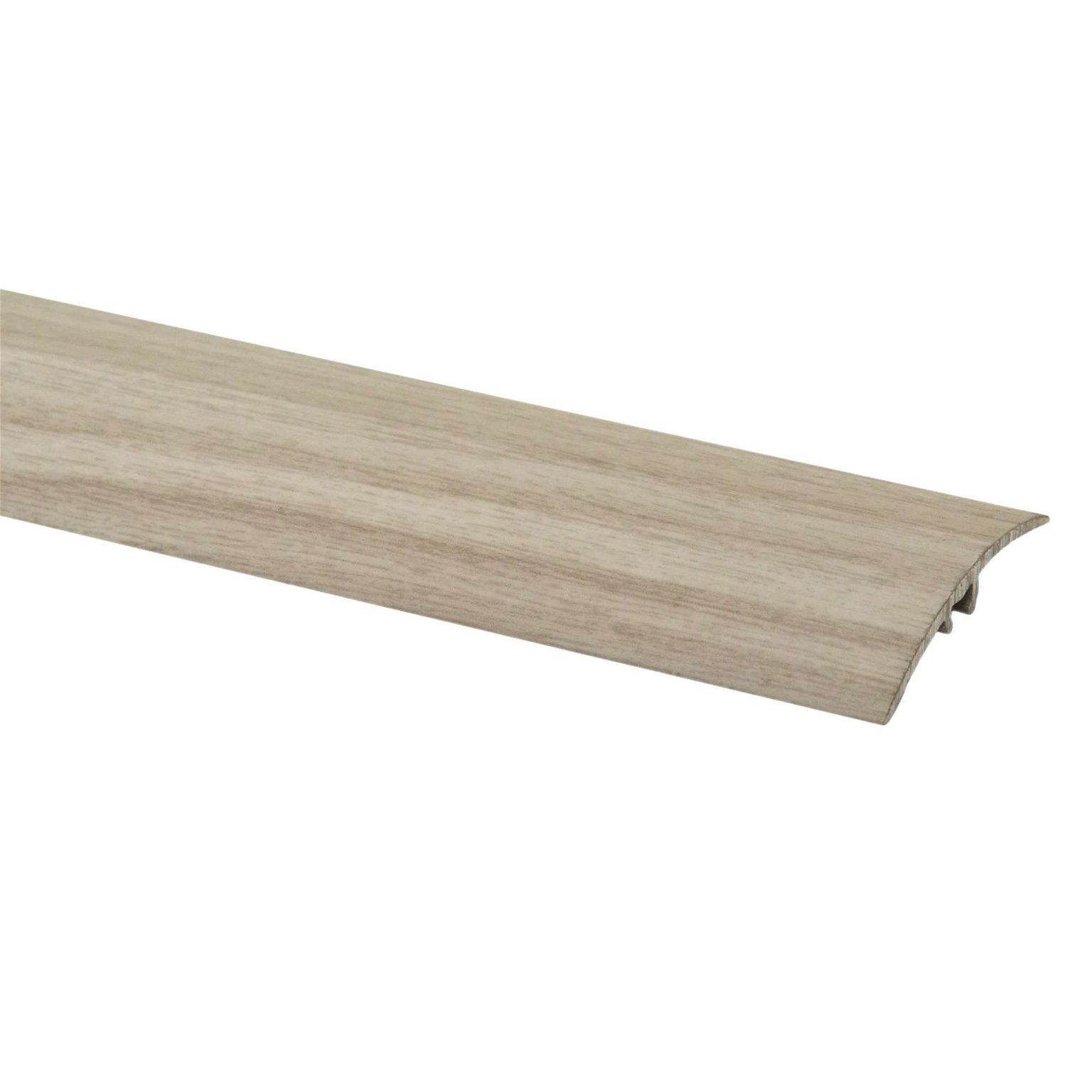 Aliumininė grindų juostelė SM2 W1, baltojo ąžuolo sp., 41 mm pločio, 186 cm ilgio