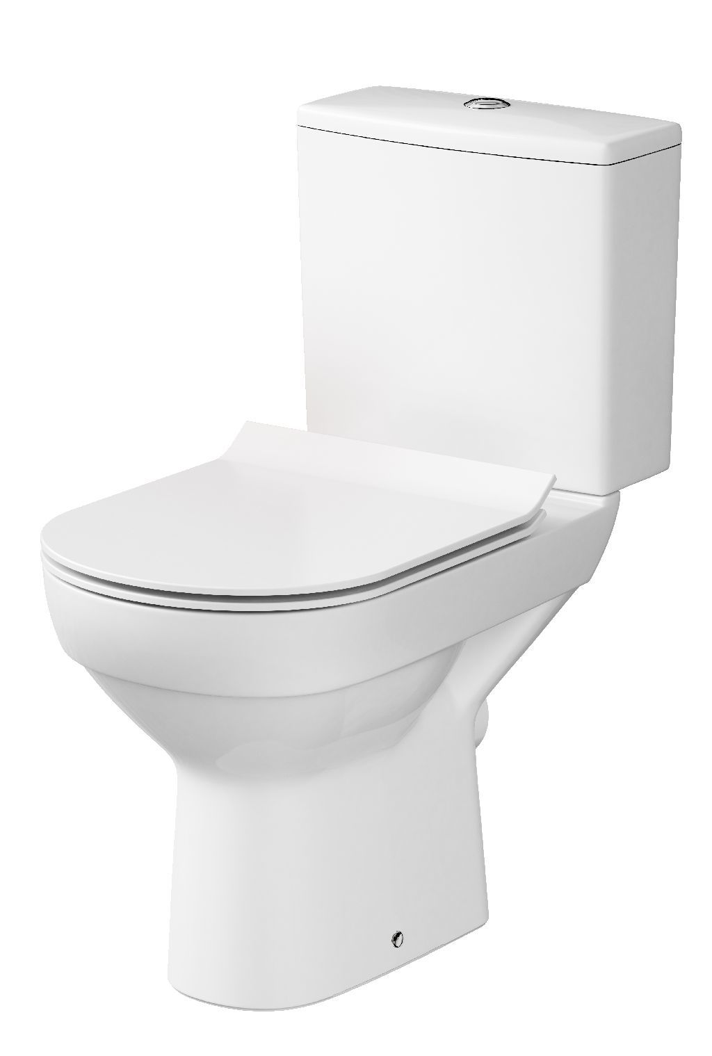 Unitazo komplektas CERSANIT CITY NEW CLEAN ON 011, su plonu lėtai nusileidžiančiu dangčiu, 3/5 l-0