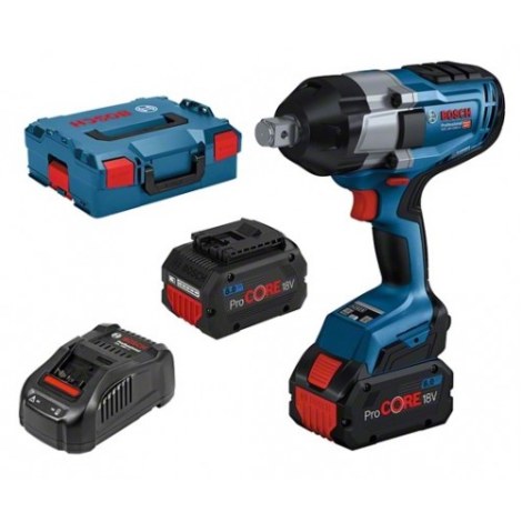 Akumuliatorinis smūginis veržliasūkis BOSCH PRO BITURBO GDS 18V-1050 H, 18V (2x ProCORE18V 8.0Ah, 3/4, L-BOXX) - 1