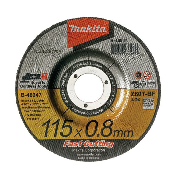 Metalo pjovimo diskas MAKITA, 115 x 0,8 x 22,23 mm, Z60T - 1