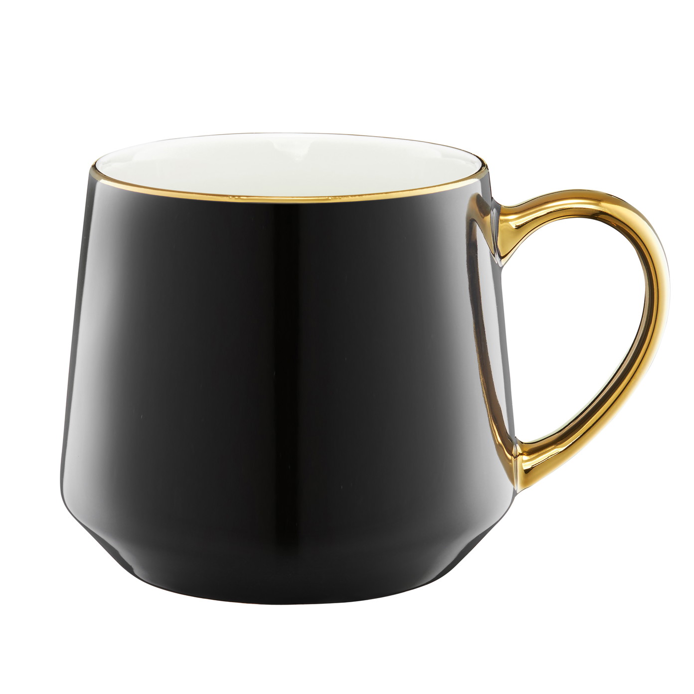 Porcelianinis puodelis AMBITION ROYAL, juodos sp., 460 ml-0