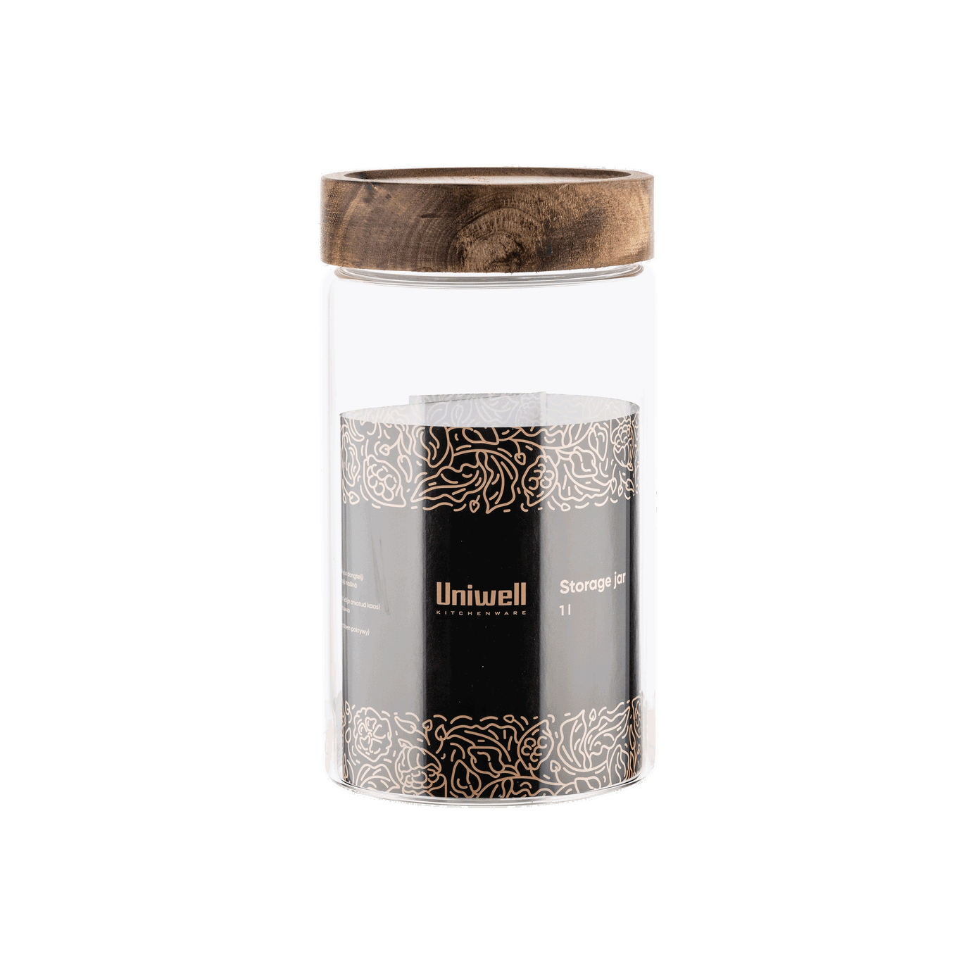 Birių produktų indas UNIWEL ACACIA, 1 L-0