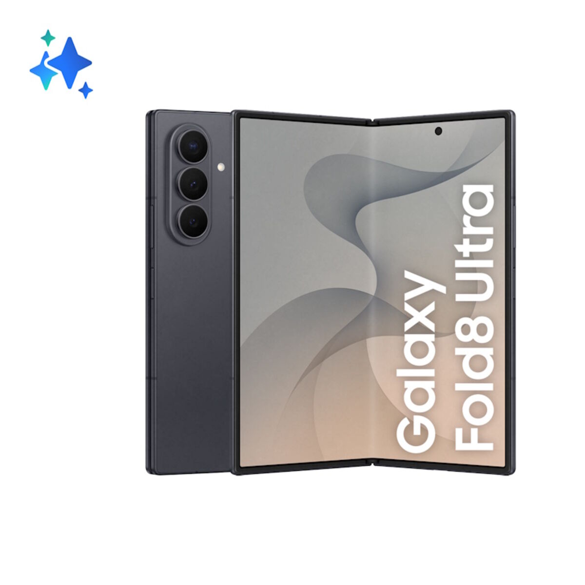 Mobilusis telefonas Samsung Galaxy Fold8 Ultra 5G 512GB, tamsiai pilkas-0
