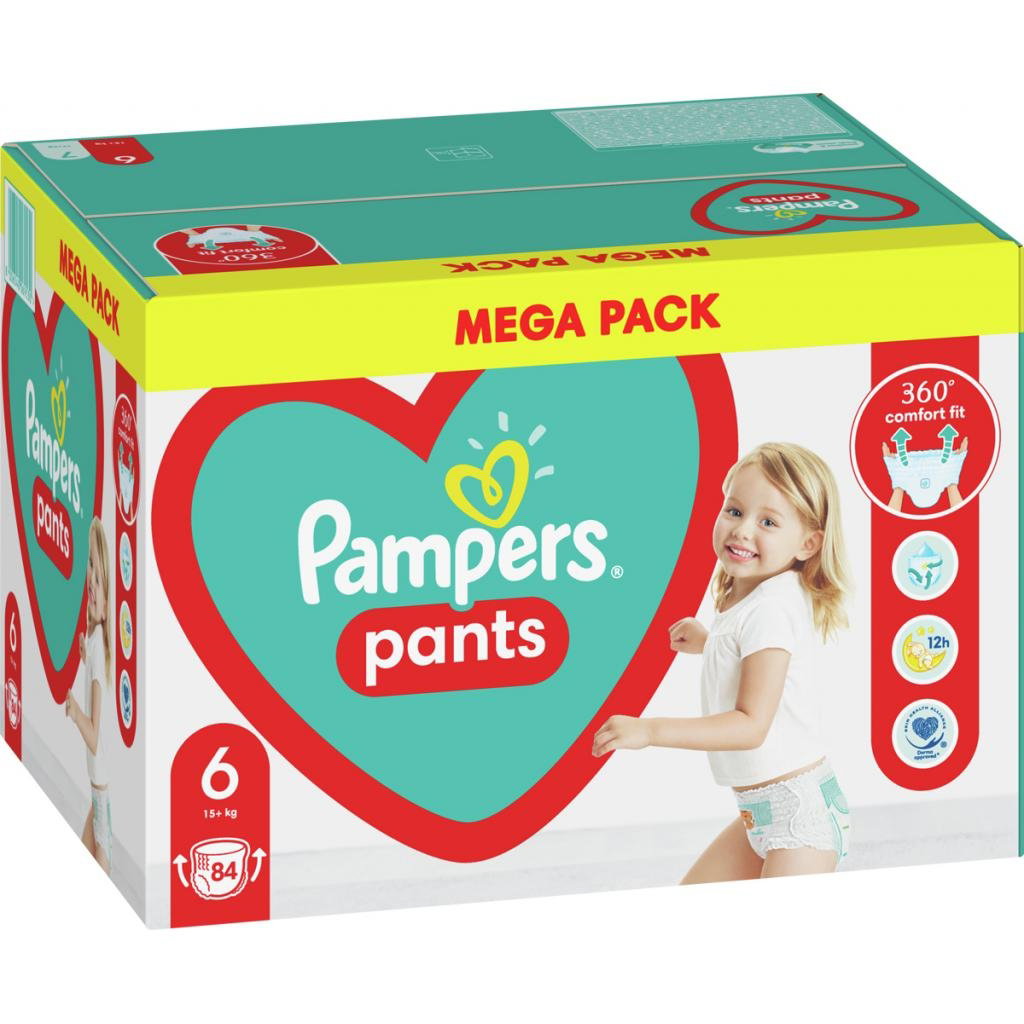 Sauskelnės-kelnaitės PAMPERS Pants, Mega Pack, 6 dydis, 84 vnt.-0