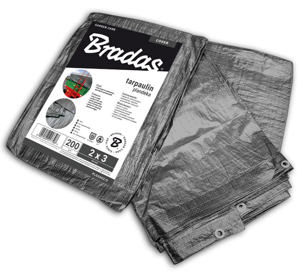 Sustiprintas sodo tentas Bradas Gray, 10m x 12m, 200 g/m²-0