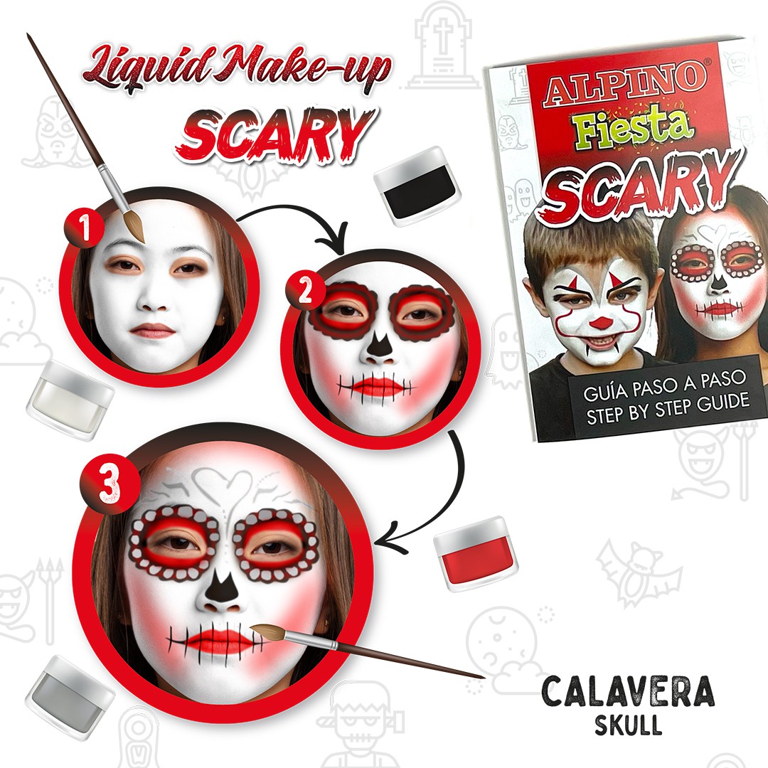 Makiažo rinkinys ALPINO Fiesta SCARY 4 spalvos - 3