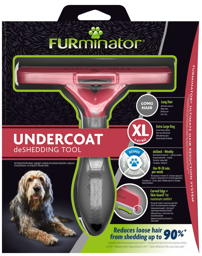 FURminator  kailio šukos ilgaplaukiams šunims, XL-1