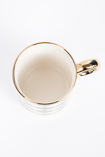 Porcelianinis puodelis PALAZZO NBC, kreminės sp., 350 ml - 2