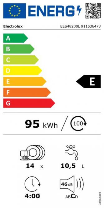 Įmontuojama indaplovė Electrolux EES48200L - 7